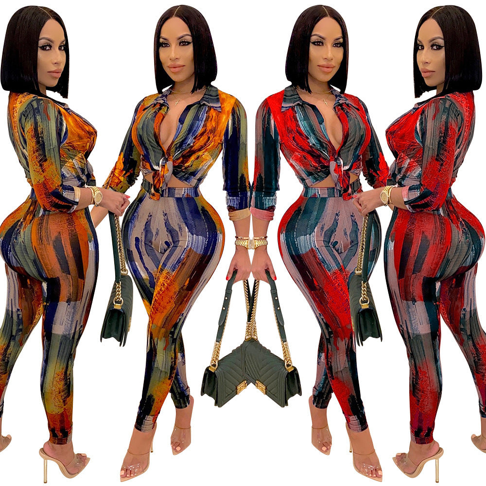 Mnica Casual Two-piece Suit Women's Suit